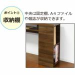 デスクの片側