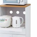 天板下にはスライド棚をご用意