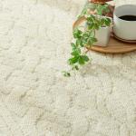 表面にアラン編み模様