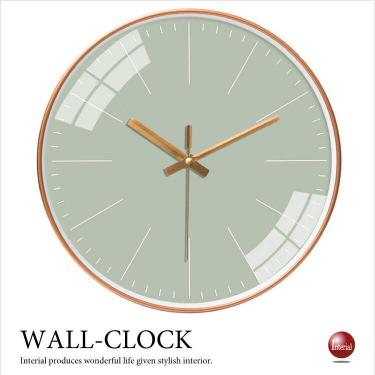 おすすめのシンプル壁掛け時計（静かなスイープムーブメント／フレーム色ゴールド）