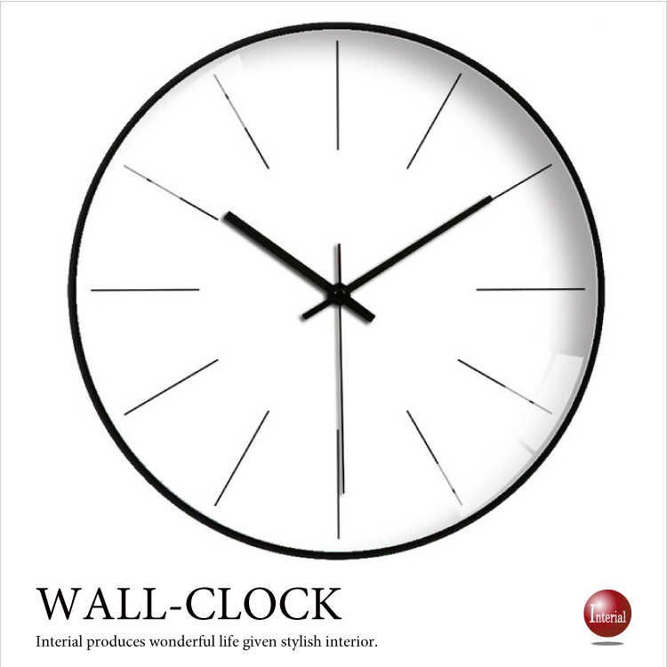 Cl 2499 シンプルでかっこいいウォールクロック 静かな連続秒針