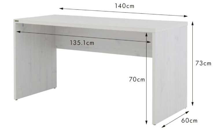 DE-2028 シンプルでおしゃれなパソコンデスクのサイズ詳細画像