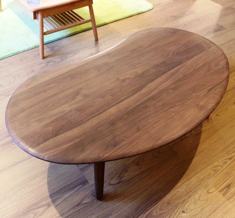 TA-2764 幅120cm・天然木ウォールナット無垢材ローテーブル