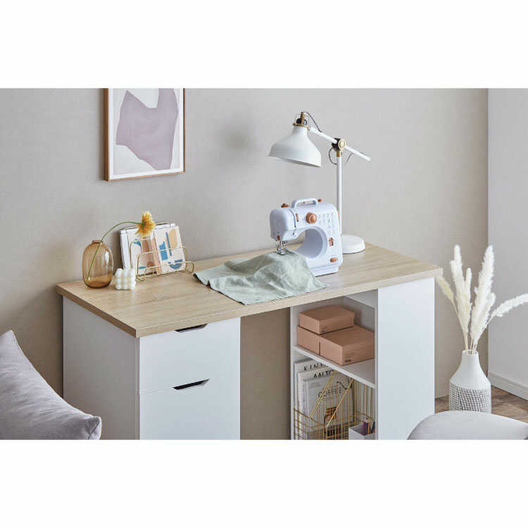 シンプルモダンデスク・机　3引き出し 送料無料】 デスク 机 モダン シンプル デザイン シャープ スチール脚