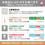 白熱球とLED電球の説明