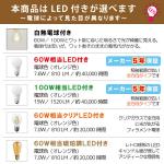 白熱球・レトロ球・LED電球の説明