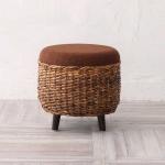 籐ラタン製のアジアンスツール