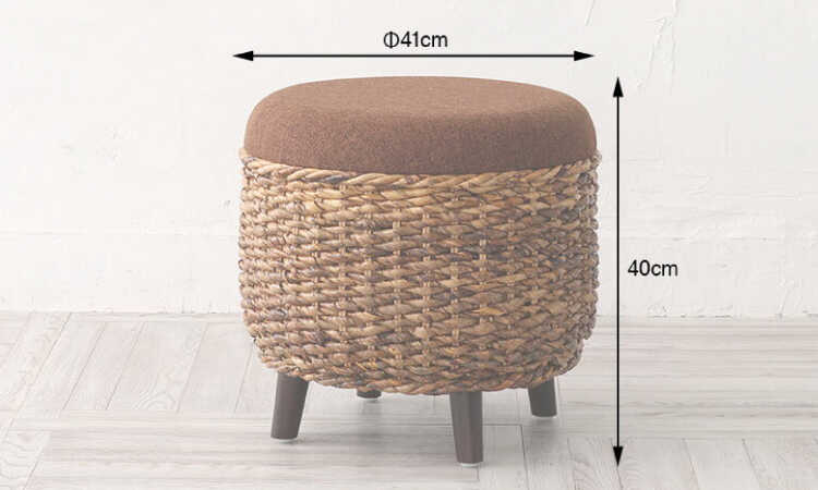 SF-4046 直径40cmアジアンスツールのサイズ詳細画像