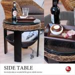 TA-2800 直径44cmかっこいいバリ風サイドテーブル