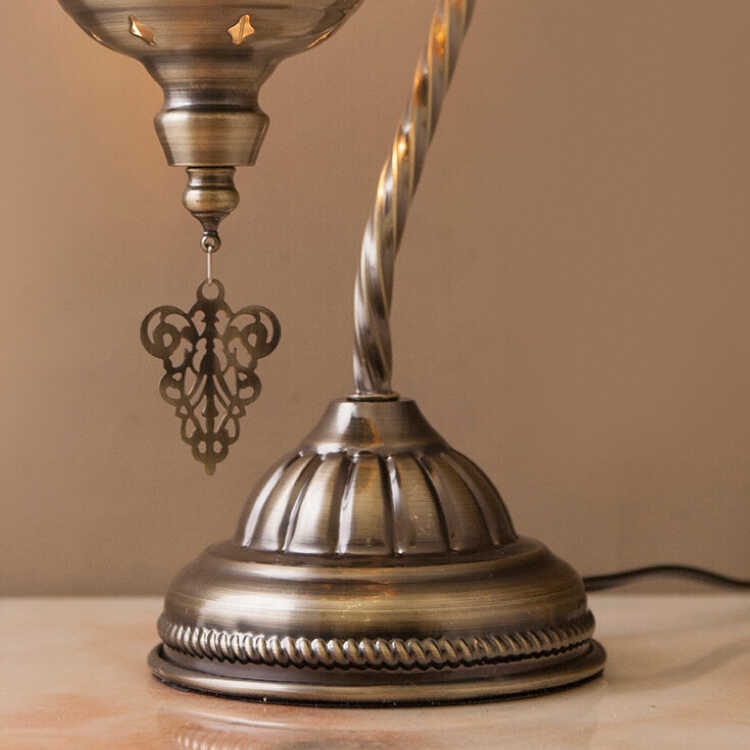 LT-4938 リビング用間接照明にステンドグラスのテーブルランプ