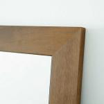 ミラーとフレームの境目がほぼフラット