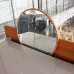 丸いミラーが付属