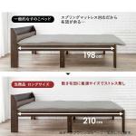 奥行き210cmのマットレスが敷ける