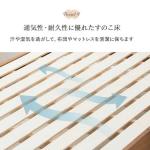 通気性の良いすのこ仕様