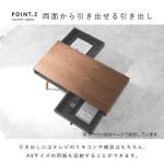 天板下には2杯の引き出し