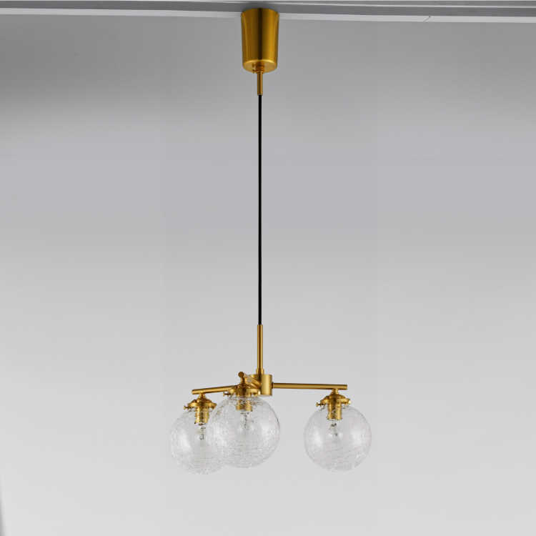 LT-5005 超人気のクラック（ヒビ割れ）3灯ペンダントライト・LED対応