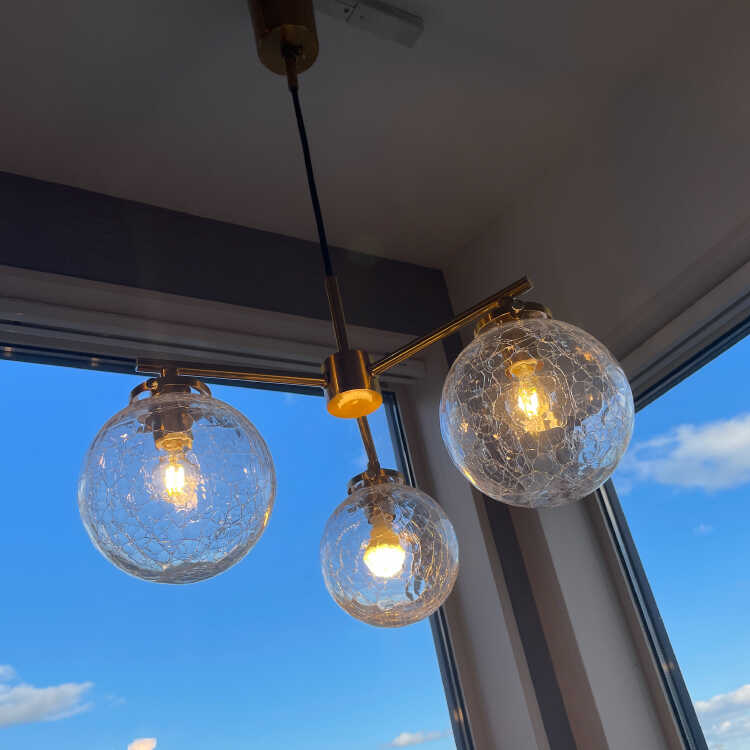 LT-5005 超人気のクラック（ヒビ割れ）3灯ペンダントライト・LED対応