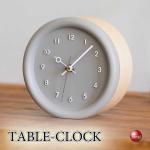 CL-2582 丸いフォルムが可愛い木製の置き時計\