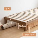 ベッド下はちょっとしたスペース