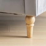 木脚はデザイン性の高いろくろ脚を採用