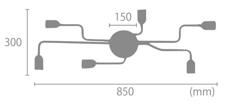 LT-5071 リビングでも明るいシーリングライトのサイズ詳細画像