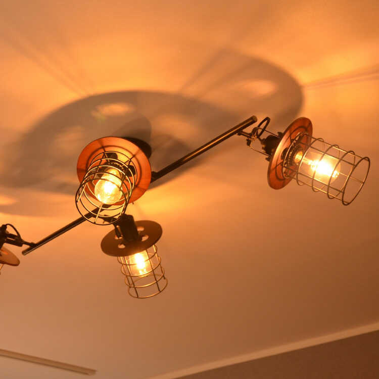 t*k様 照明 LC10798 4灯シーリングライト スライダー ヴィンテージシ シーリングスポットライト-スライダー4灯｜ライト・照明