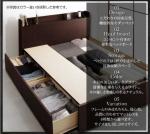 床下収納＆宮棚付きのベッドフレーム