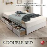 BE-3344 小上がりになるヘッド無しシンプルなセミダブルベッド