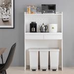 キッチン家電や小物・ゴミ箱をひとまとめ