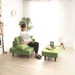 肌触りが良い布製の張り地