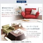 脚を取り外してローソファーに