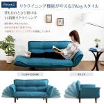 14段階のリクライニング機能