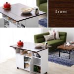 カラーはおしゃれな木目調のブラウン色