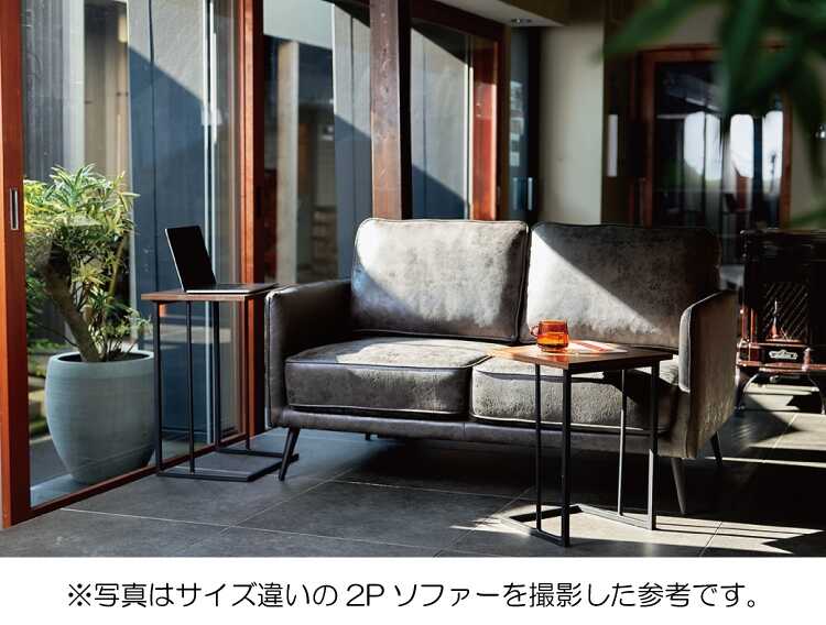 幅188cm] 3人掛け ソファ ポケットコイル使用 ヴィンテージレザー風