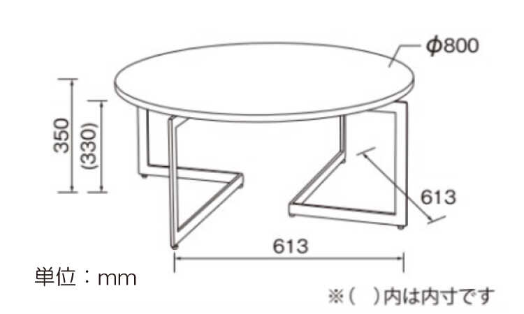 TA-2904 直径85cmかっこいい大理石柄の円卓のサイズ詳細画像