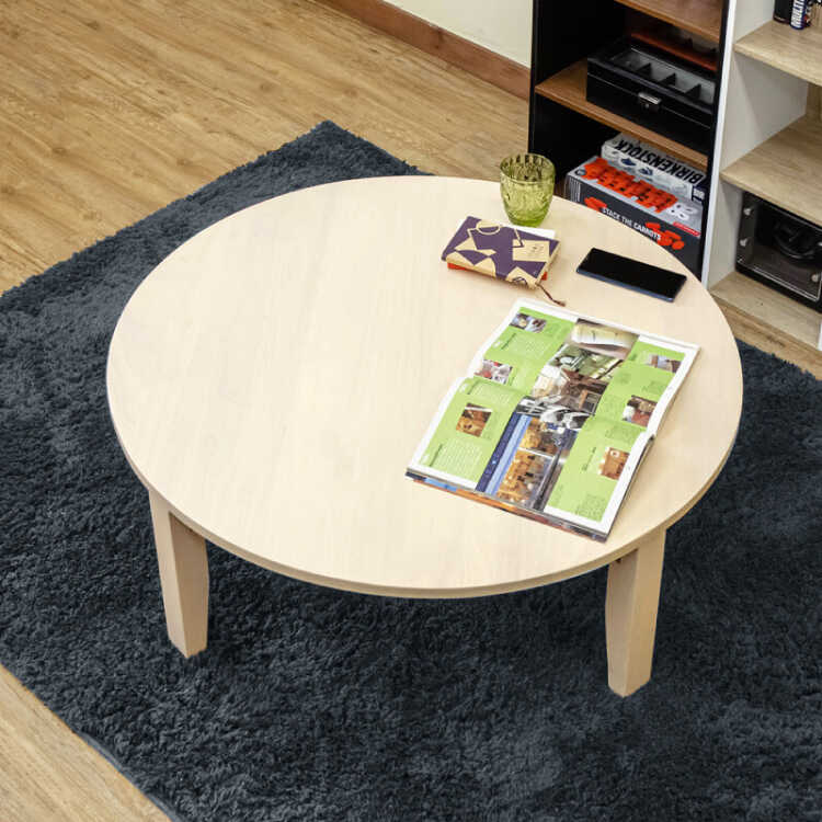 木製円形折りたたみテーブル 直径90cm 楽天市場】ちゃぶ台 折りたたみ ローテーブル 90 白 丸 テーブル