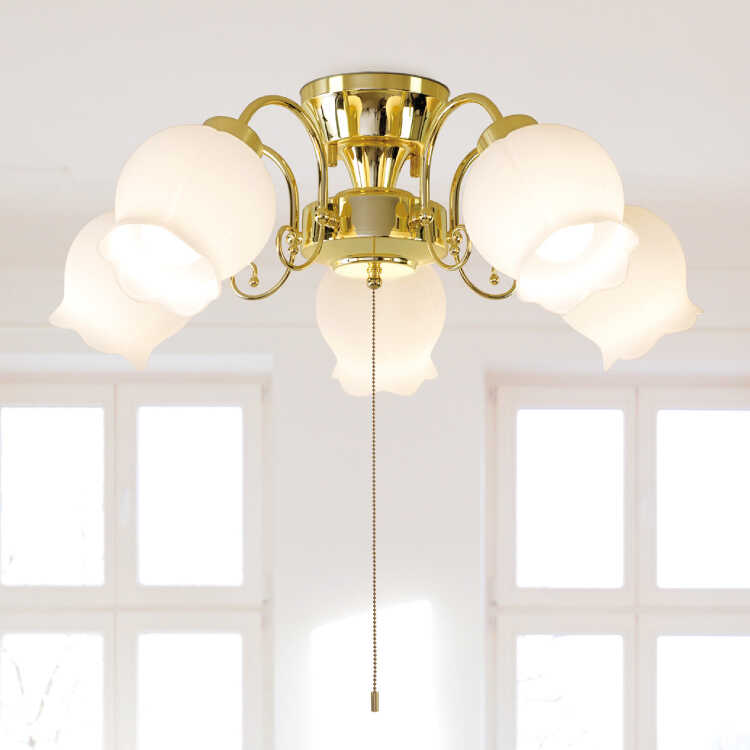 ホワイトシャンデリア 5灯 フラワー型 ホワイトシャンデリア 5灯 フラワー型 フラワー型シーリングライト