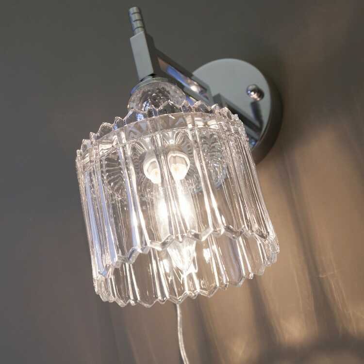 LT-5246 かわいいクリスタルガラスのブラケットライト・LED対応