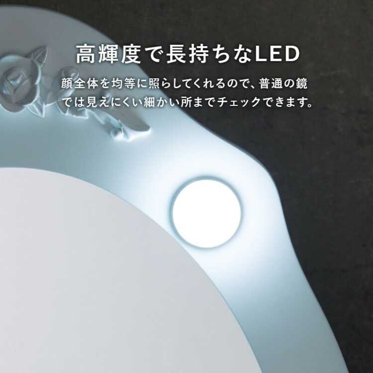 DR-1051 姫系ホワイトドレッサー・LED照明付き・スツールセット DR-1051 姫系ホワイトドレッサー・LED照明付き・スツールセット