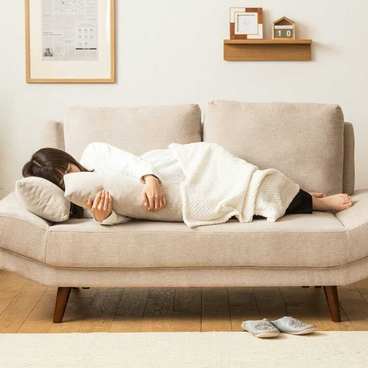 座り心地抜群なお昼寝ソファ カウチソファ ふわふわ ふかふか座りやすい 心地よい ソファ