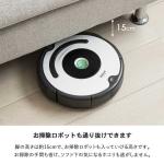 脚はロボット掃除が入れる高さ