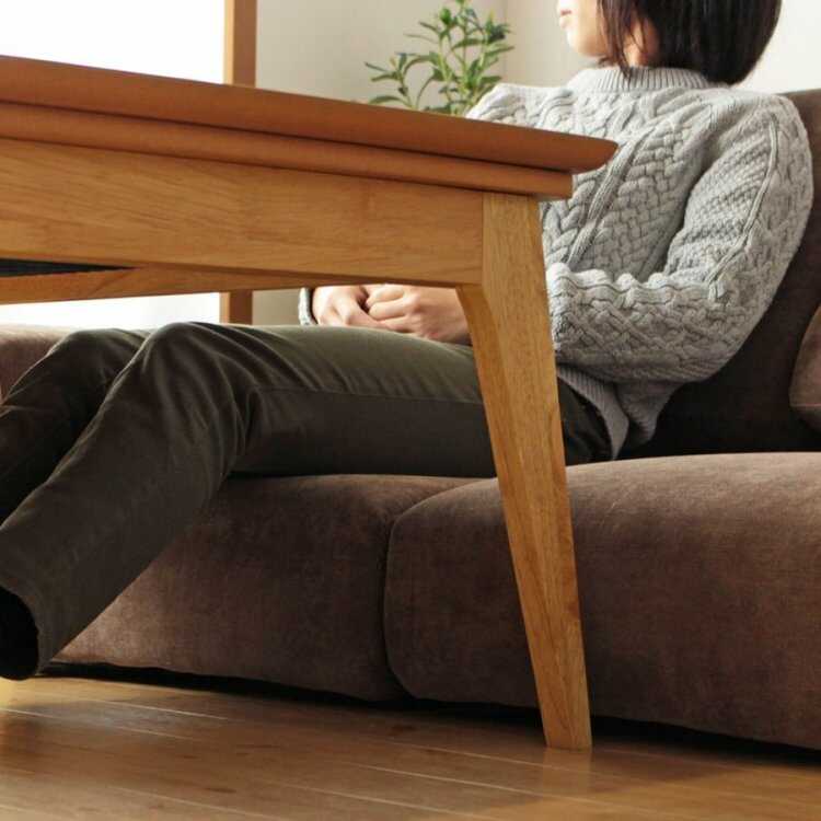 ソファベット SF-4348 布ファブリック製ローソファー・こたつ対応・アイボリー色