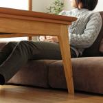 狭い場所でもコタツと併用できます