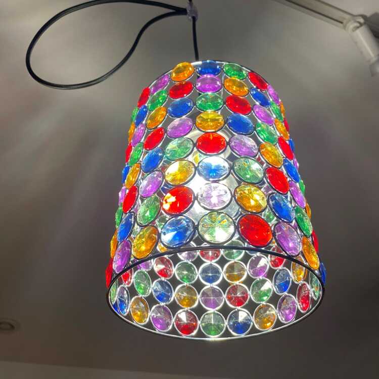 LT-5328 アクリルビーズがキラキラ輝く1灯ペンダントライト