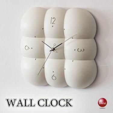 もこもこデザインが可愛い壁掛け時計