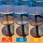 3つの色合いに切り替えが可能