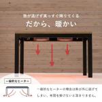 ハロゲンヒーター採用で足元がすぐに暖かくなる