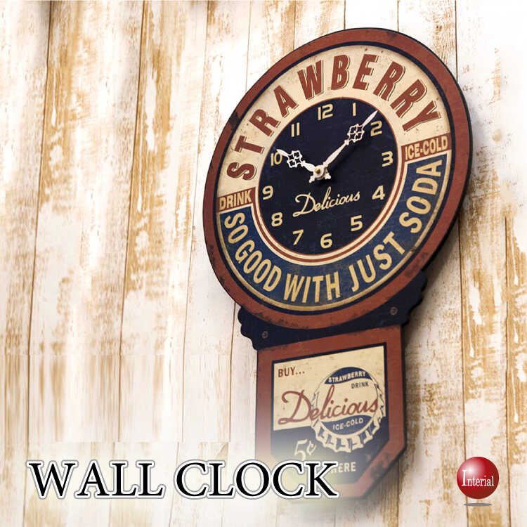 ビッグサイズのオールドカフェデザイン壁掛け時計
