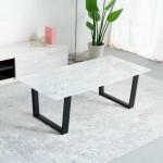 大理石柄のメラミン貼りリビングテーブル