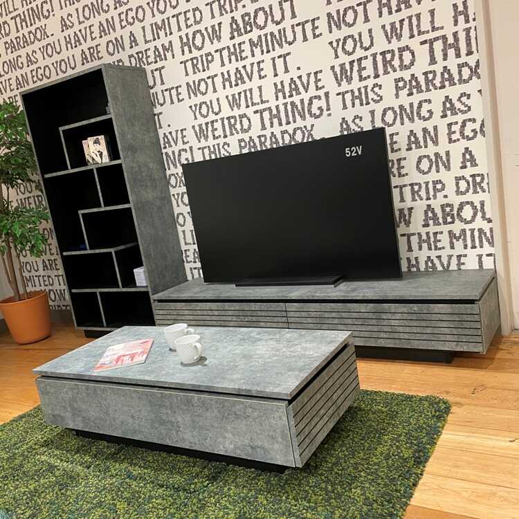 TB-2816コンクリート柄＆黒ブラック日本製テレビ台・幅180cmのシリーズ関連商品画像